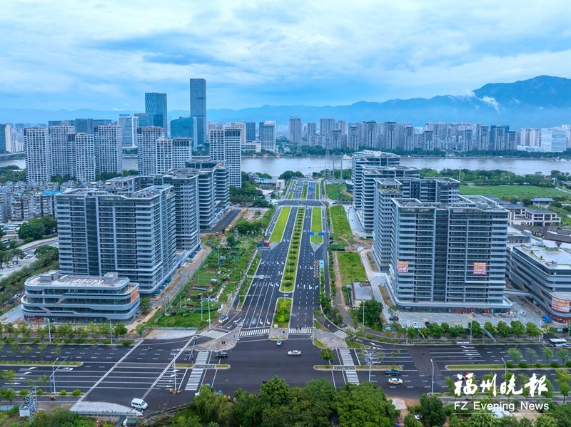 江南CBD片区新添一条主干道 锦江路通车直通花海公园